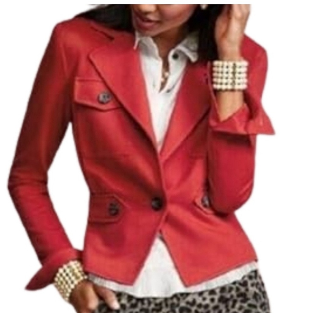 CAbi Chic Coral Blazer size L